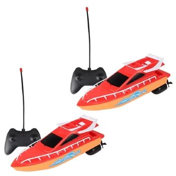 2-скоростная радиоуправляемая лодка, корабль, радиоуправляемая лодка, лодки с дистанционным управлением, электрическая водонепроницаемая модель корабля, парусные игрушки Для детей, Игрушка Красная