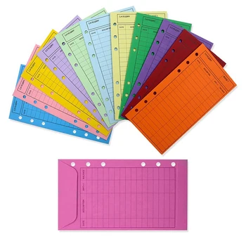 24 цветных бюджетных конверта с перфорацией, более толстая система денежных конвертов, конверты-органайзеры для сбережений