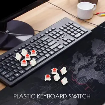 10шт Пластик для вишнево-красного 3-контактного механического переключателя MX RGB Замена клавиатуры