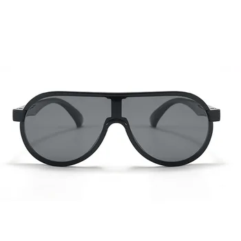 Модные детские поляризованные солнцезащитные очки, новые очки большого размера с защитой от бликов UV400, солнцезащитные очки унисекс