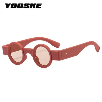 YOOSKE Винтажные маленькие круглые солнцезащитные очки Мужские женские солнцезащитные очки в стиле ретро-панк для женщин Мужские персонализированные солнцезащитные очки в стиле хип-хоп