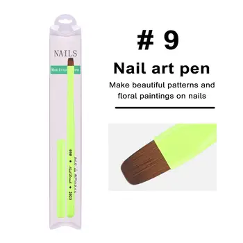 Ручка для нейл-арта своими руками Легкая ручка для уф-маникюра Универсальная кисточка для нейл-арта для красивого фруктово-зеленого дизайна ногтей Ручка для нейл-арта