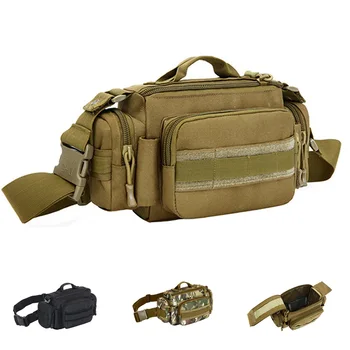Мужской поясной ремень, сумка через плечо, военная тактическая камера для занятий спортом на открытом воздухе, мужская нейлоновая сумка на грудь, бедра, задницу