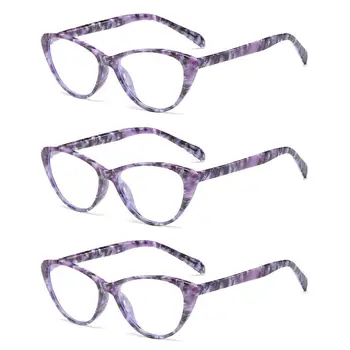 Женские Портативные Элегантные очки для чтения с цветами, очки с анти-синим светом, Ультралегкая оправа для защиты глаз
