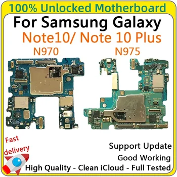 Полностью протестированная Логическая плата для Samsung Galaxy Note, Материнская плата Разблокирована note 10 Plus, N970F, N970FD, N970U, N975U, N975FD, N976B
