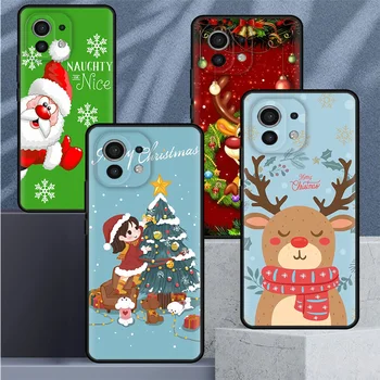 Чехол Happy Christmas для смартфона Xiaomi Mi Poco X3 NFC X4 Pro 11 Lite 11T 10T 9T 12 9 13 Note 10 M3 Мягкий чехол для телефона