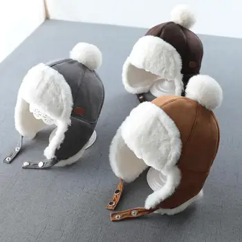 2020 Уличная зима Осень Теплая кепка для защиты ушей для маленьких мальчиков и девочек, шапочка-бини, теплая шапка, женские шапки на осень-зиму