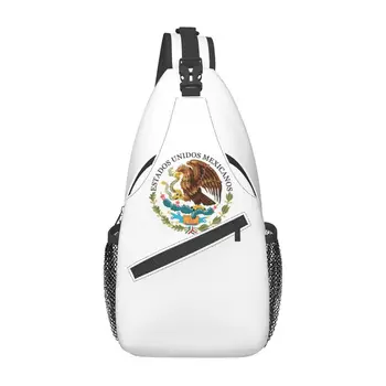 Модный рюкзак-слинг с гербом Мексики через плечо, мужские сумки на ремне с изображением флага Мексики, наплечные нагрудные сумки для пеших прогулок