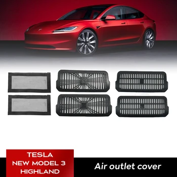 Для 2024 Tesla Model 3 highland Защитная Крышка Заднего Вентиляционного Отверстия Под Сиденьем, Антиблокирующая Решетка Радиатора Заднего Сиденья, Аксессуары