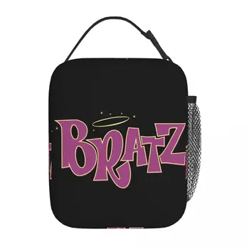 Изолированные сумки для ланча с логотипом Bratz, Охладитель, Контейнер для ланча, Герметичный Ланч-бокс, Сумки для еды, Офисные путешествия
