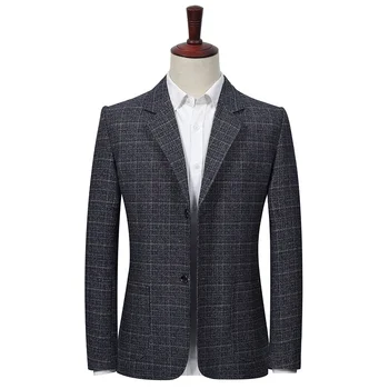 Высококачественный мужской блейзер в британском стиле, элегантная деловая одежда высокого класса, простой повседневный мужской пиджак для шоппинга, джентльменский костюм