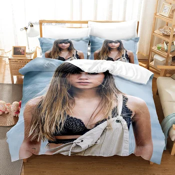Комплект Постельных Принадлежностей Aitana Ocana Single Twin Full Queen King Size Bed Set Aldult Kid Bedroom Наборы Пододеяльников для Пуховых Одеял С 3D Принтом Актрисы Хип-Хопа