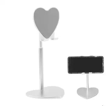 Подставка для мобильного телефона в форме сердца, Выдвижная Универсальная Регулируемая настольная подставка для стола, наиболее мобильного