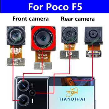 Оригинал Для Xiaomi Poco F5 Front Selfie Модуль Камеры Заднего Вида Задняя Основная Широкая Видеозапись Маленькая Задняя Сторона Большой Гибкий Кабель Камеры Запчасти