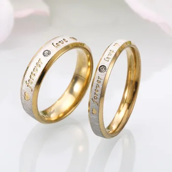 Модное универсальное кольцо из нержавеющей стали Love Forever Love Couple Ring, творческая личность, трендовое женское кольцо 