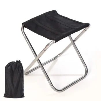 Табурет для пикника и кемпинга из алюминиевого сплава, Мини-Складное кресло для рыбалки, Портативный Складной стул, Сверхлегкая мебель