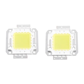 2X Квадратной формы Белая лампа постоянного тока COB SMD светодиодный модульный чип 30-36 В 20 Вт