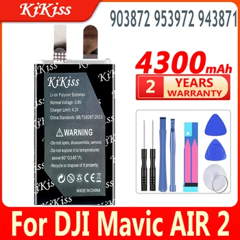 KiKiss Новый аккумулятор 903872 953972 943871 4300 мАч для DJI Mavic AIR 2 батареи AIR2