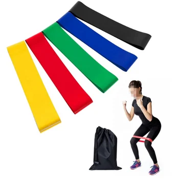 Эластичный прочный латексный бандаж для фитнеса на бедрах для занятий йогой и фитнесом