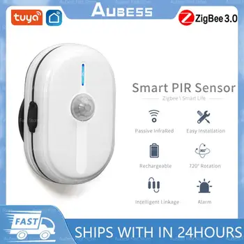ZigBee Tuya Smart PIR Датчик движения Детектор Датчик движения Life APP Беспроводная система домашней автоматизации Через Alexa Google Home