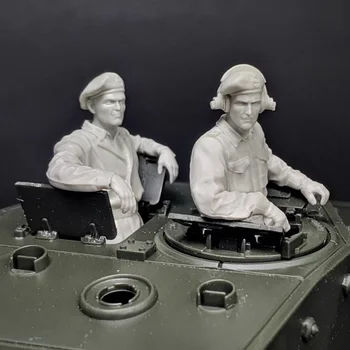 Набор моделей фигурки солдата из смолы в масштабе 1/35, Военная британская Танковая башня, Группа 2, Персональная Миниатюра GK В Разобранном виде, Неокрашенный N954