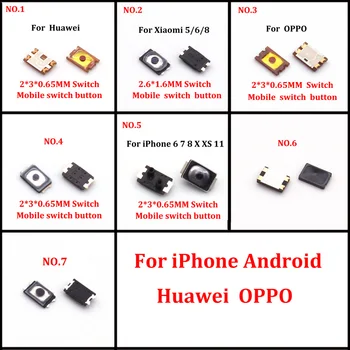 10 шт./лот Тактильный Кнопочный Переключатель Tact Micro Switch SMD Вкл Выкл Внутренняя Кнопка для iPhone Android Huawei Mi OPPO Мобильный Телефон