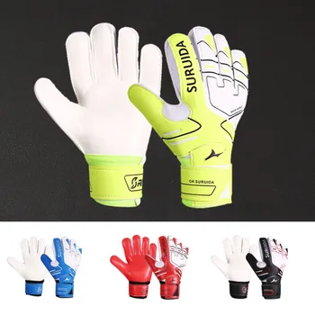 1 пара противоскользящих вратарских перчаток Размер 5-10 Латексные футбольные вратарские перчатки для детей и взрослых Профессиональные износостойкие