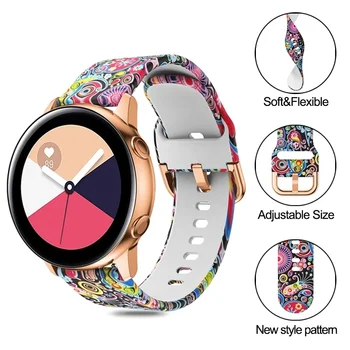 20 мм Ремешок для Смарт-часов Samsung Galaxy Watch Active2 40-44 мм Спортивный Браслет с Шестеренками Galaxy Watch 42 мм Для Huawei GT3 GT 3