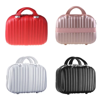Высококачественная 14-дюймовая косметичка для багажа Небольшой дорожный портативный чемодан для макияжа F3MD