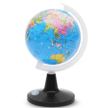Маленький глобус мира с подставкой, Географическая карта, развивающая игрушка для детей, глобус с обозначениями континентов, стран, столиц