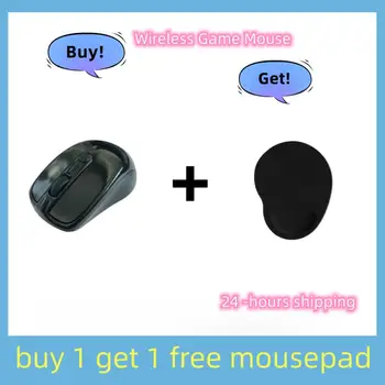 Новая беспроводная оптическая мышь с отключением звука Компьютерные аксессуары для ноутбуков Беспроводные игровые мыши Mause с USB-приемником для ноутбука