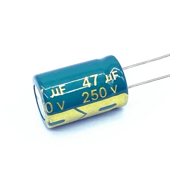 10 шт./лот 250 В 47 МКФ алюминиевый электролитический конденсатор размер 13*20 47 МКФ 20%