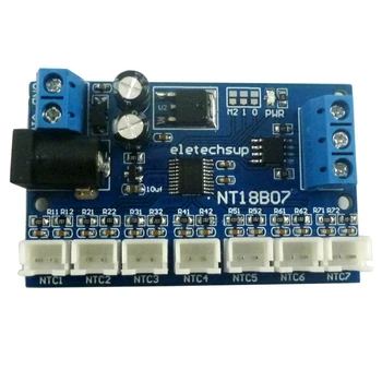 7-канальный датчик температуры RS485 NTC MODBUS RTU Безбумажный регистратор PLC NT18B07