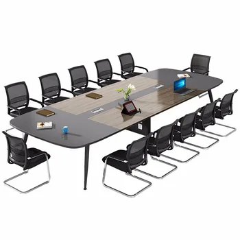 Офисный стол для совещаний длинный стол простой современный стол для обучения в конференц-зале маленький стол для переговоров комбинация стульев