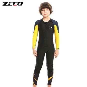 ZCCO-Детский костюм для серфинга, Цельный купальник, Быстросохнущий, С длинными рукавами, Для улицы, Солнцезащитный, Для мальчиков и девочек, Новый