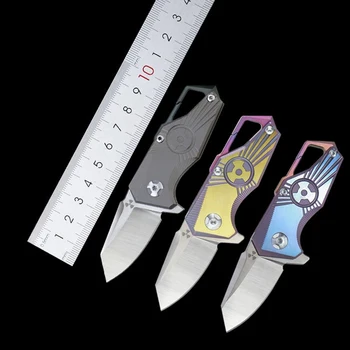 Твердость Портативный нож для кемпинга на открытом воздухе S35VN Маленький Нож-брелок Мини-Складной нож из нержавеющей стали