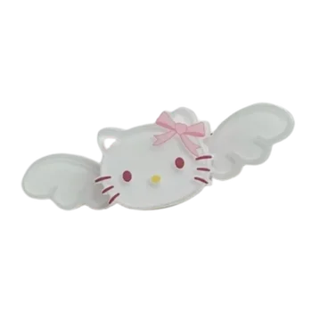 Новый sanrio cute cinnamoroll angel wings заколка для волос детская милая девочка с челкой в виде сердечка сбоку Японский мультяшный модный головной убор