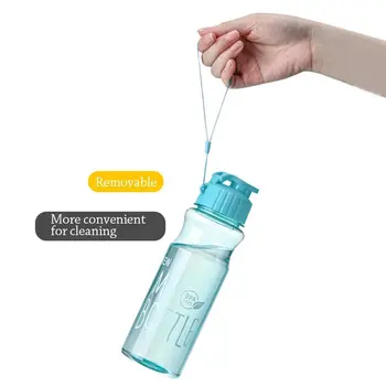 Прозрачная бутылка для воды, портативная спортивная бутылка для питья, кухонные инструменты, бутылки для воды для школы, спортзала, путешествий для девочек и мальчиков