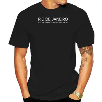 Винтажная мужская футболка Rio De Janeiro с круглым вырезом, большие размеры S-5xl, юмористические мужские футболки в стиле хип-хоп