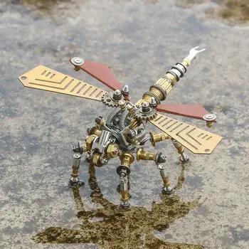 набор механических моделей 3d-металлической головоломки dragonfly, детские строительные блоки, развивающая игрушка wasp firefly, креативный подарок