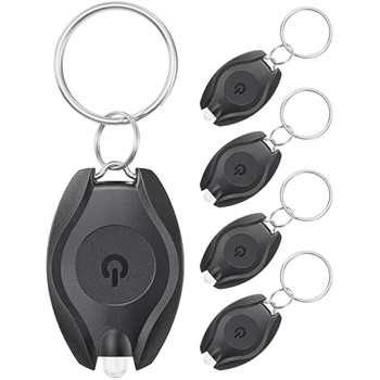 5 Упаковок Светодиодного Брелка-Фонарика Mini LED Keychain Light Set Kit Портативный Брелок Для Ключей С Батарейным Питанием Для Вечеринки На открытом воздухе