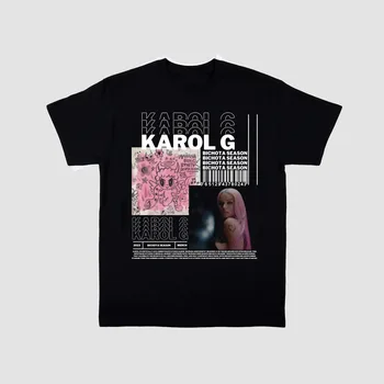 KAROL G Bichota Сезонная хлопковая мужская женская футболка S-4XL FR885