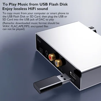 i510B hifi bluetooth-декодер поддерживает воспроизведение без потерь на U-диске, подключенном к усилителю, Встроенному Bluetooth и USB-флэш-диску аудио