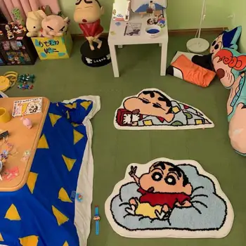 Анимационный мультяшный карандаш Шин-Чан, ковер для спальни, Впитывающий коврик для ванной, Нескользящий коврик для ванной, быстросохнущий коврик для ног, подарок
