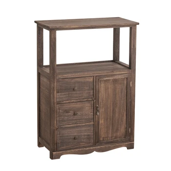 Буфет из массива дерева, минималистичный деревянный шкафчик для чая и воды, журнальный столик, шкаф для хранения в американском стиле, стеллаж для хранения