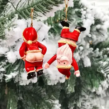 Креативный Стоячий Перевернутый кулон Санта-Клауса, Рождественская Елка, Подвесное украшение для украшения новогодней вечеринки дома
