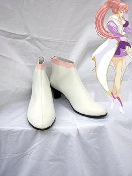 МОБИЛЬНЫЙ КОСТЮМ GUNDAM Lacus Clyne, ботинки для косплея, обувь для вечеринки в стиле аниме, ботинки для косплея, сшитые на заказ для взрослых женщин, обувь
