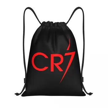 Красный футбольный рюкзак CR-7 на шнурке, спортивная спортивная сумка для женщин, мужская сумка для футбольных покупок