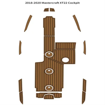 Качество 2018-2020 Mastercraft XT22 Коврик для кокпита лодка EVA пенопласт из искусственного тика Палубный коврик