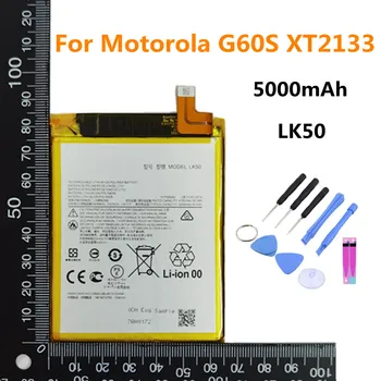 Новый Аккумулятор LK50 Для Moto Motorola G60S XT2133 Аккумулятор емкостью 5000 мАч Bateria В Наличии + Инструменты